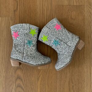 Lola and the Boys Hologram Star Cowgirl Boots - Size 26/9.5C